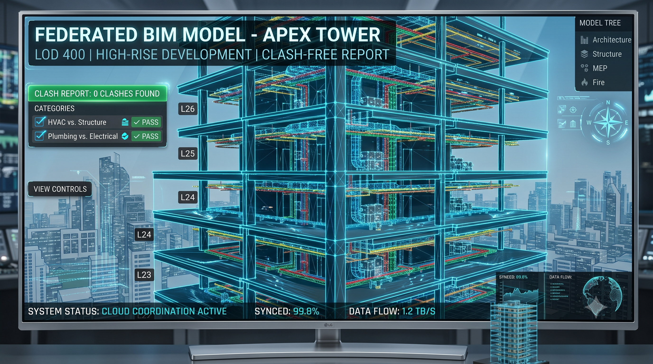 Delivering LOD 400 clash-free on a 42-storey tower